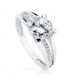 Solitario blanco Andrea 18 Ktes