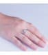 Solitaire blanche Luz 18 Carats