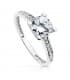 Solitaire blanche Luz 18 Carats