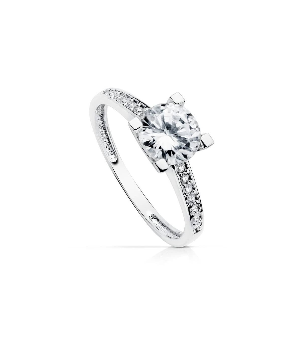 Verlobungsring Weißgold 750 & Zirkonia 19416-OB | Verlobungsringe & Ringe für einen Heiratsantrag