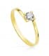 Solitär Ring mit Zirkonia Gold 18K /750er 19421-OA | OLIVIA Verlobungsring für Damen