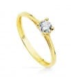 Solitär Ring mit Zirkonia Gold 18K /750er 19422-OA