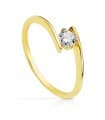 Solitär Ring mit Zirkonia Gold 18K /750er 19420-OA