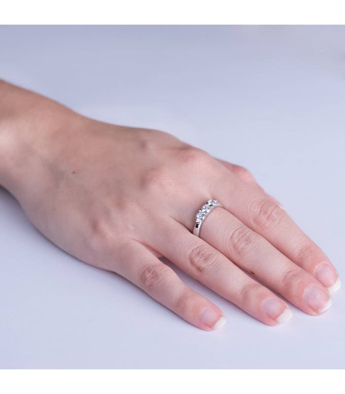 Solitaire or blanc Augustine 18 Carats