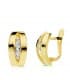 Pendiente oro bicolor Matilda 18 Ktes