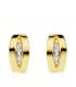 Pendiente oro bicolor Matilda 18 Ktes
