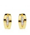 Orecchini Matilda oro bianco e giallo 18 Kt