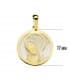 Colgante medalla virgen niña comunion oro 18 Kilates joya personalizada
