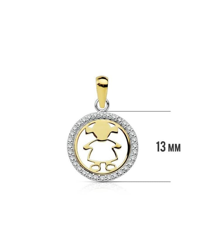 Pendentif fille 18 Carats