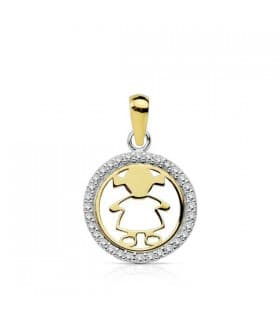 Colgante niña 18 Ktes