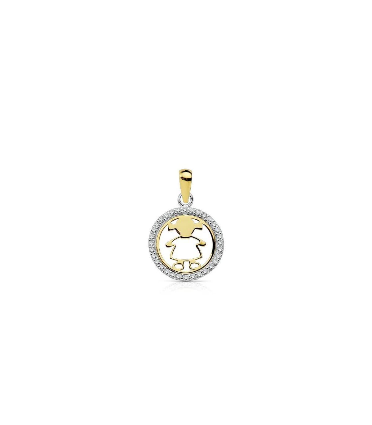 Pendentif fille 18 Carats