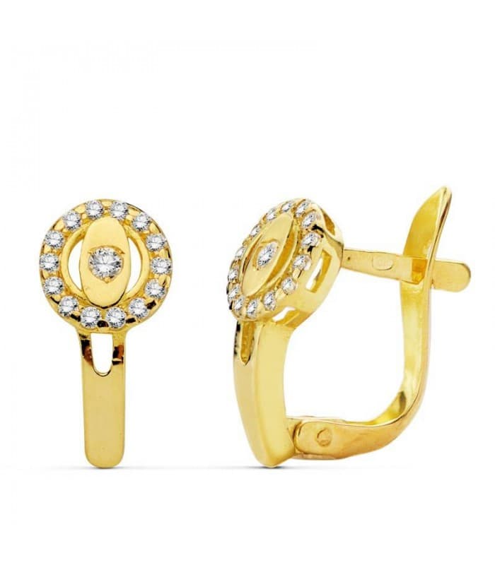 Pendientes oro amarillo Daria 18 Ktes