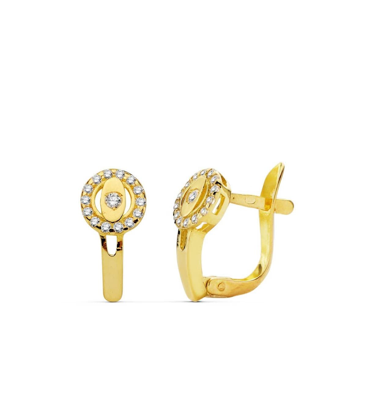 Pendientes oro amarillo Daria 18 Ktes