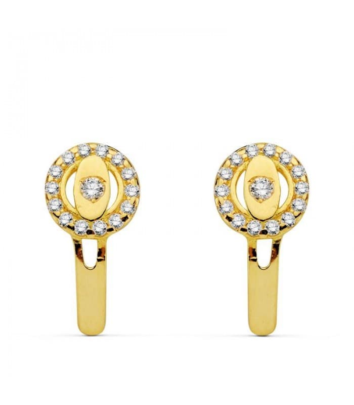Pendientes oro amarillo Daria 18 Ktes