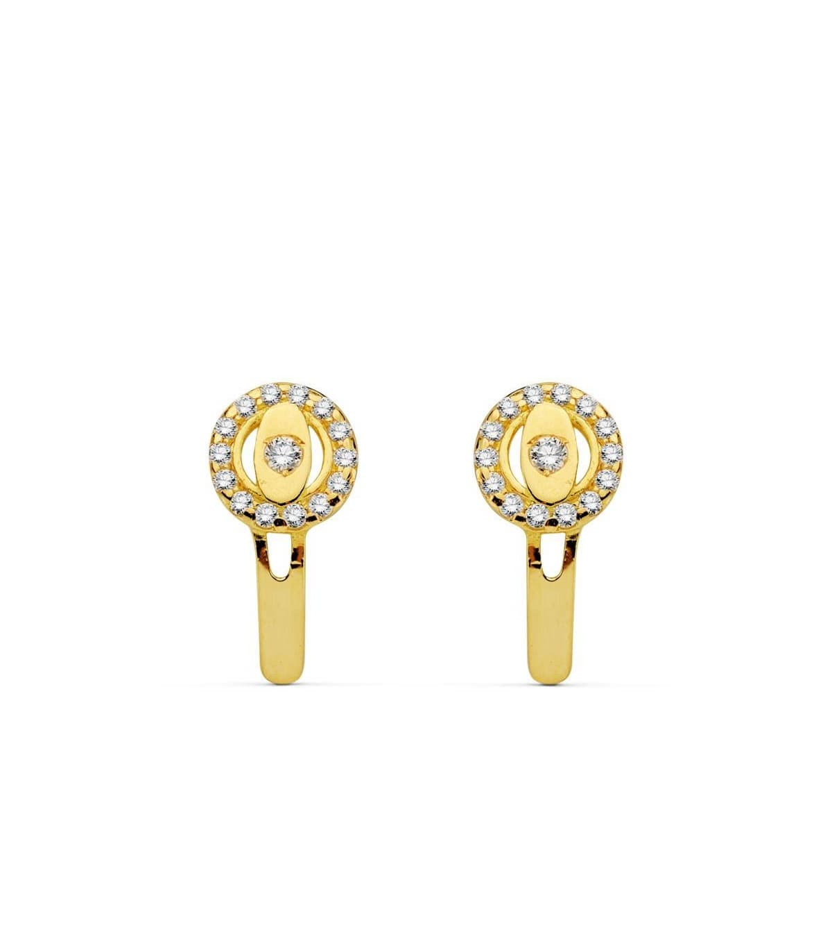Pendientes oro amarillo Daria 18 Ktes