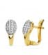 Pendientes oro bicolor Erika 18 Ktes