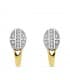 Boucles d'oreilles or bicolore Erika 18 Carats