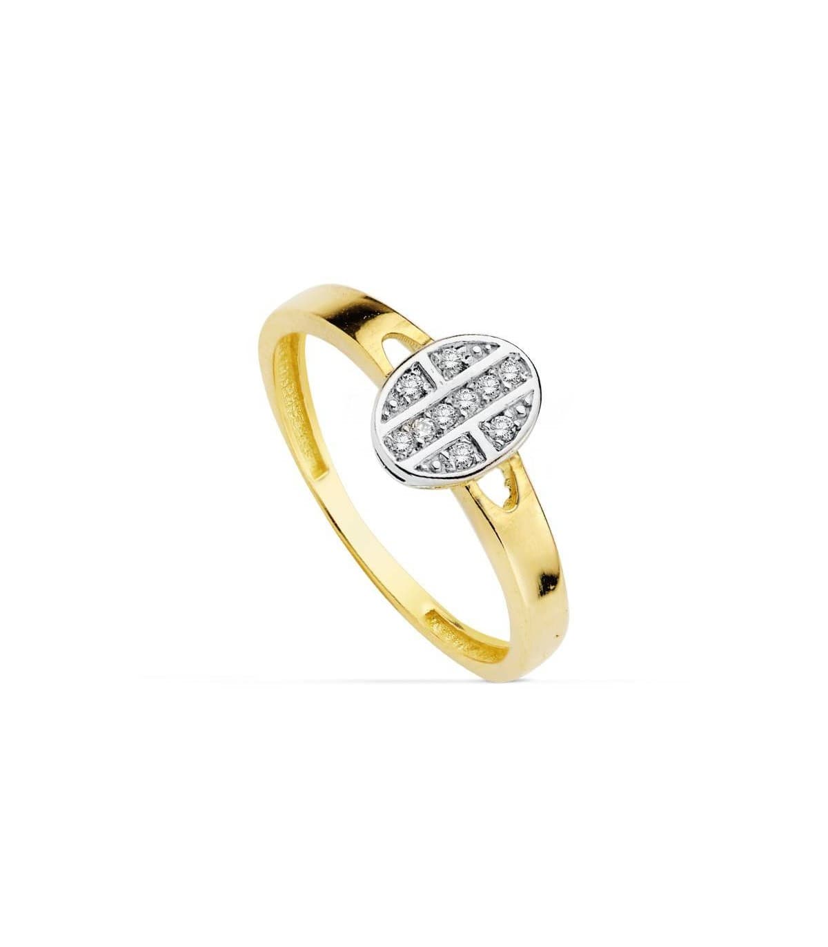 Sortija oro Bicolor Erika 18 Ktes