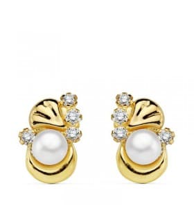 Pendientes oro amarillo Petrusca 18 Ktes