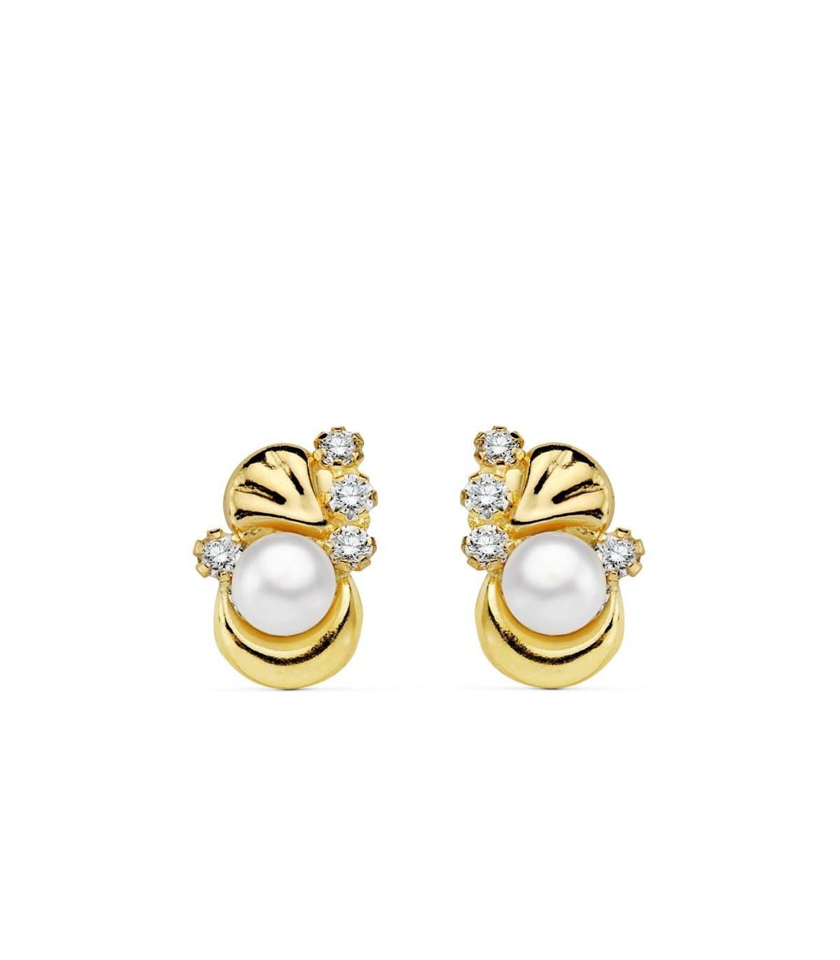Pendientes oro amarillo Petrusca 18 Ktes