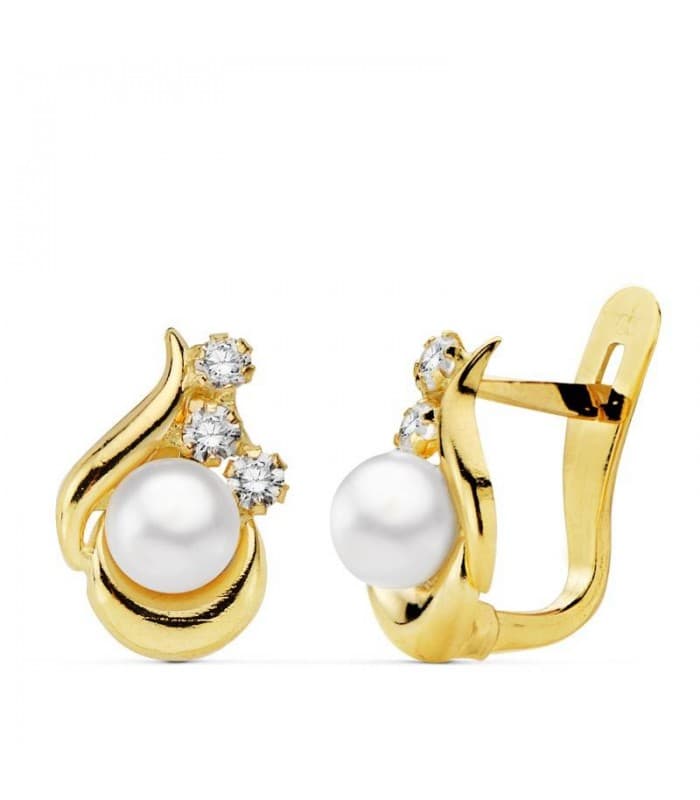 Pendientes oro amarillo Cloé 18 Ktes