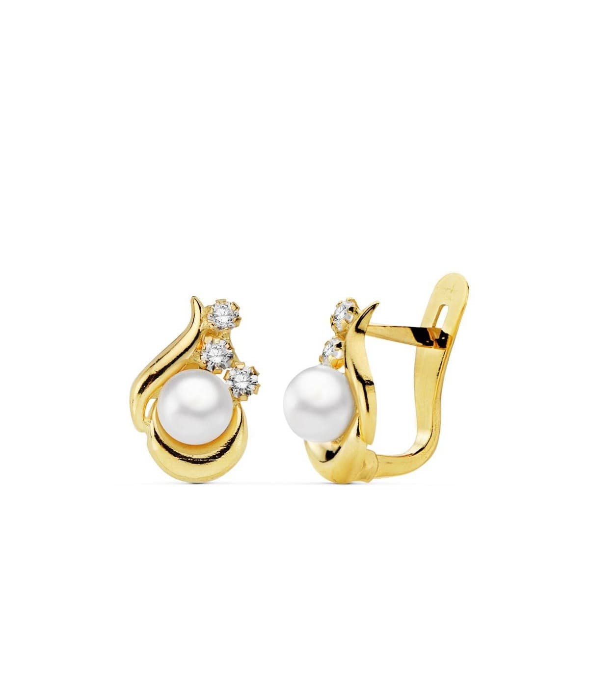 Pendientes oro amarillo Cloé 18 Ktes
