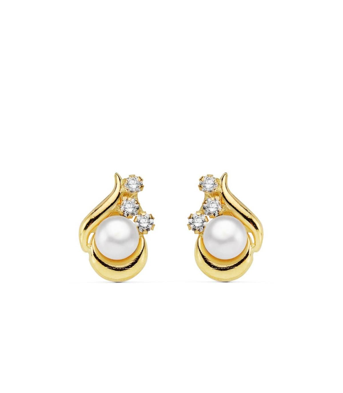 Pendientes oro amarillo Cloé 18 Ktes