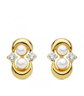 Boucles d'oreilles or jaune Nerea 18 Carats