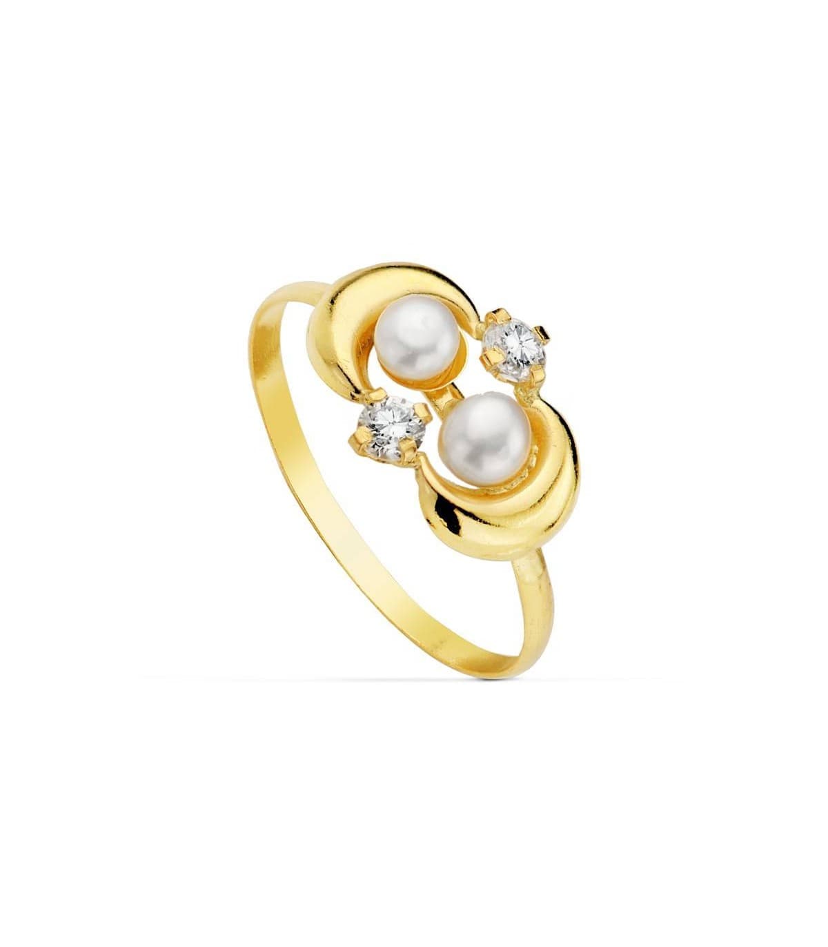 Sortija oro amarillo Nerea 18 Ktes
