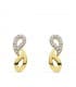 Pendientes oro bicolor Rocío 18 Ktes