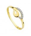 Mädchen-Ring 750er Gelb-/Weissgold 20652-2