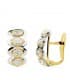 Pendientes oro bicolor Francisca 18 Ktes
