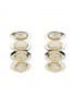 Pendientes oro bicolor Francisca 18 Ktes
