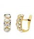 Boucles d'oreilles or bicolore Francisca 5 mm 18 Carats