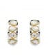 Pendientes oro bicolor Francisca 5 mm 18 Ktes
