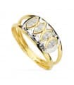Mädchen-Ring 750er Gelb-/Weissgold 20553-2
