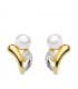 Pendientes oro bicolor Saray 18 Ktes