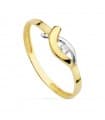 Bague or bicolore Dory 18 carats