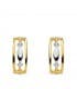 Pendientes oro bicolor Sisiu 18 Ktes