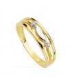Mädchen-Ring 750er Gelb-/Weissgold 20474-2