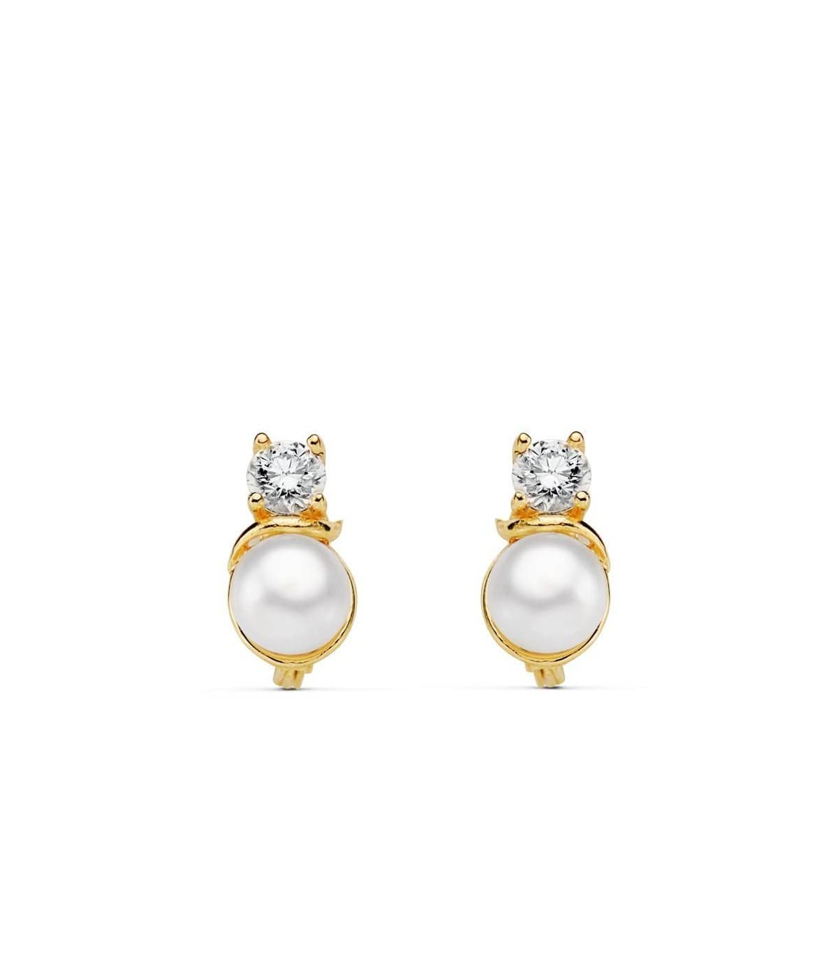 Pendientes oro amarillo Laura 18 Ktes