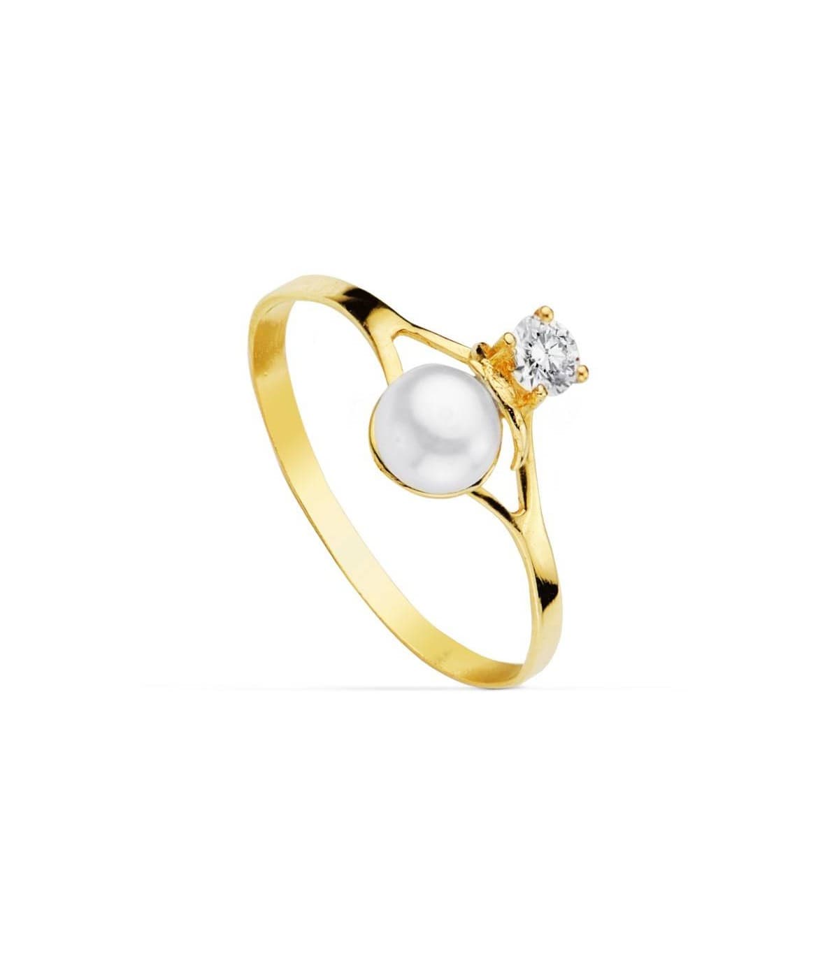 Sortija oro amarillo Laura 18 Ktes