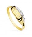 Mädchen-Ring 750er Gelb-/Weissgold 20310-2