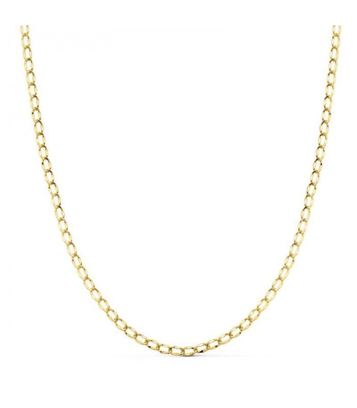 Catena maglia cheval 2 mm 18 Kt 45cm