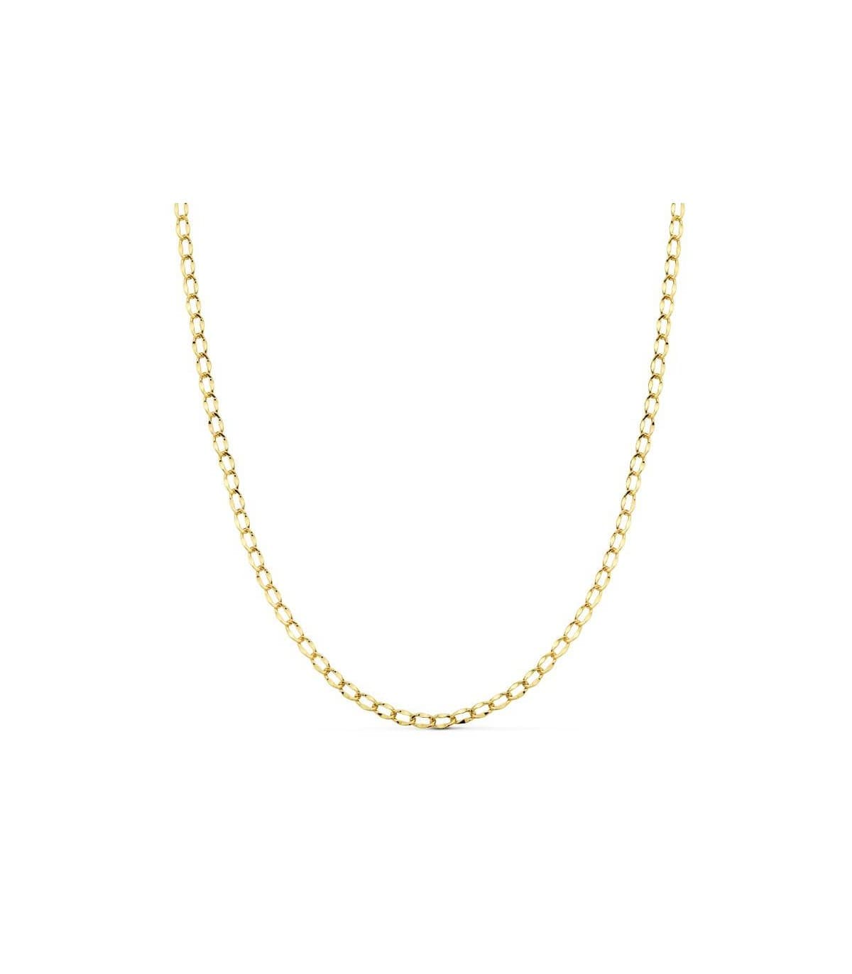 Catena maglia cheval 2 mm 18 Kt 45cm