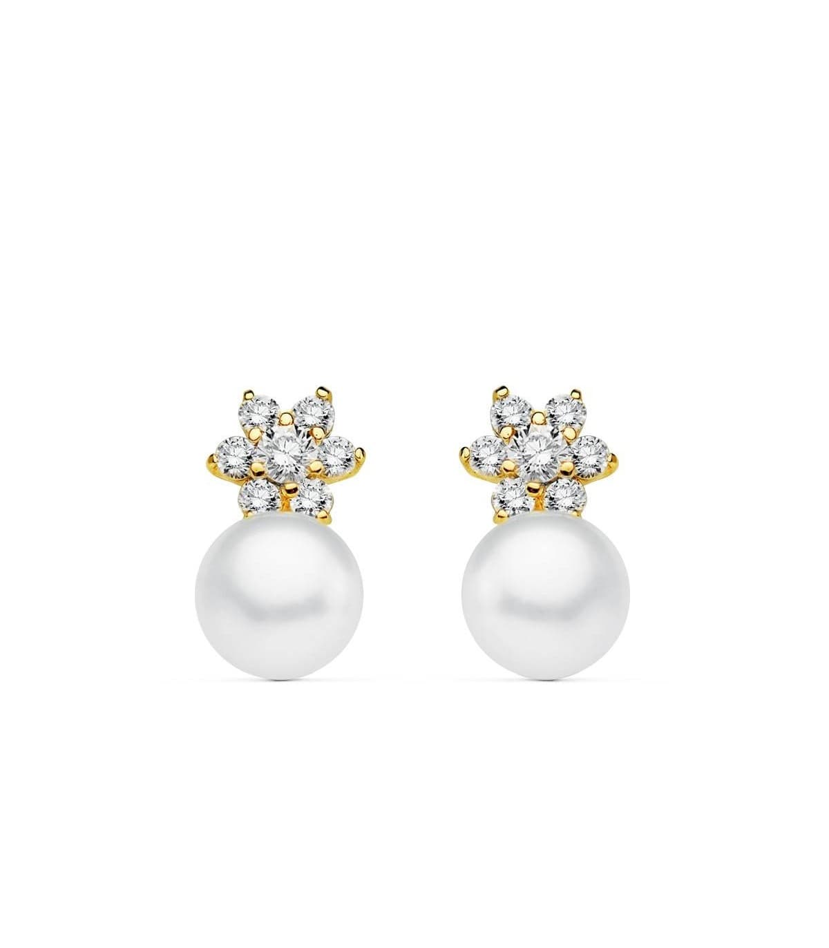Pendientes oro amarillo Naty 18 Ktes