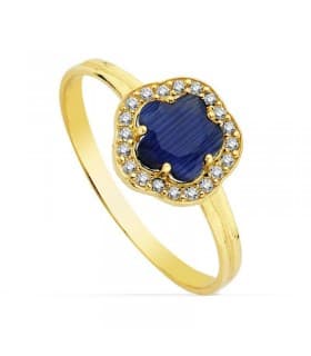Bague Celia bleue 18 Carats