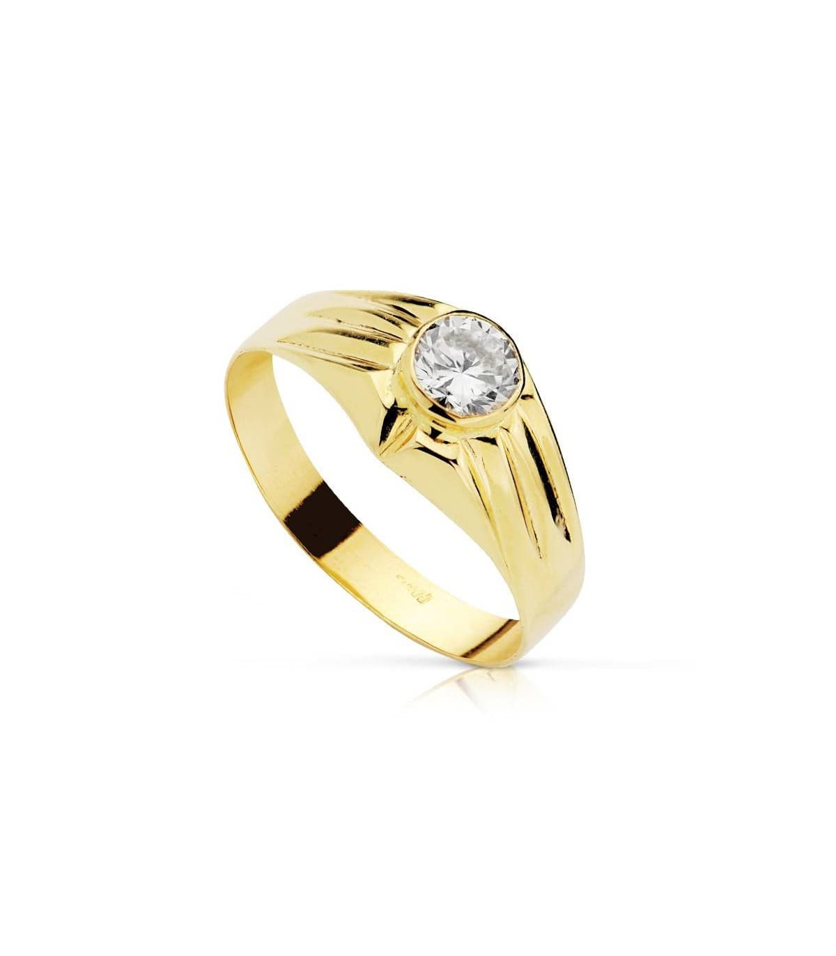 Sello mujer o cadete Alex oro 18k