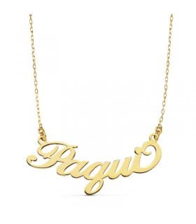 Collana con nome personalizzato Oro 18Kt