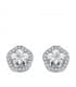 Boucles d'oreilles or blanc Celia 18 Carats